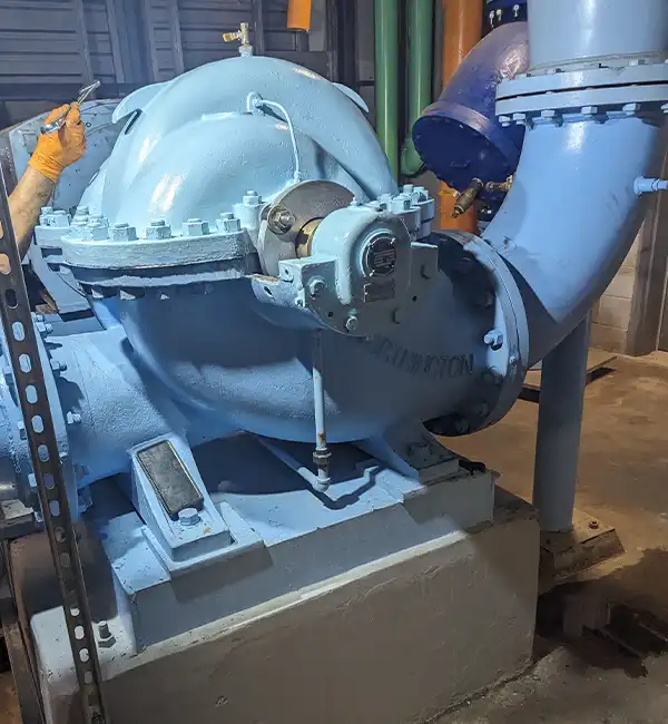 Split case water pump rebuild Split case water pump rebuild