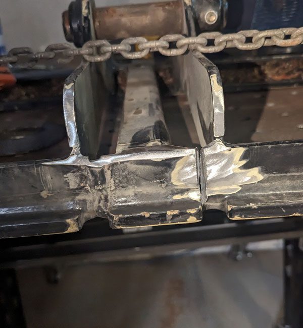 fork implement repair progress