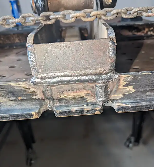 fork implement repair completed